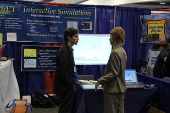 PhET at NSTA 2011. Courtesy of Stephanie Chasteen