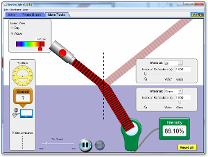 Bending Light simulation