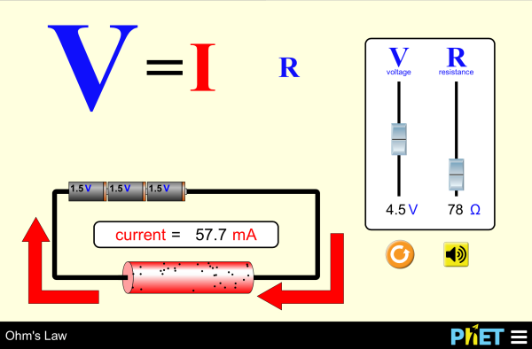 Ohm's Law Screenshot